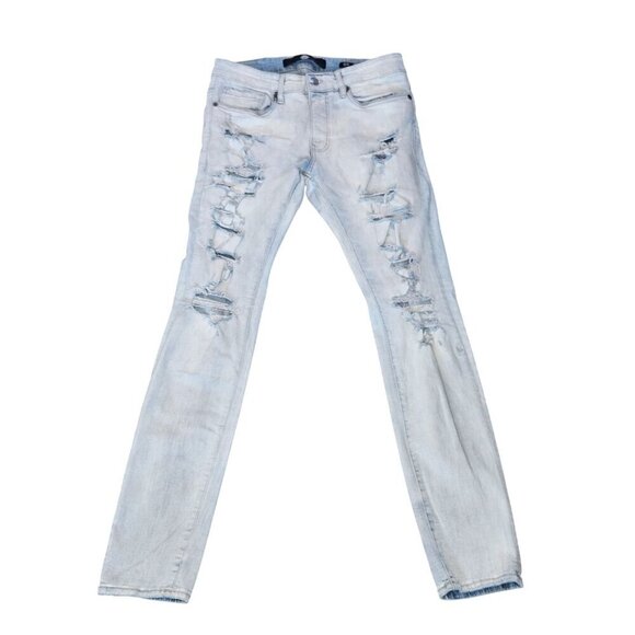 Jordan Craig Mens Distressed Light Wash Skinny Jeans Mens Size 30 x 32 - Picture 1 of 14